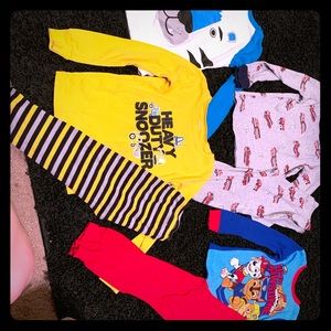 4T PjS. 9 long sleeve pairs. Great condition